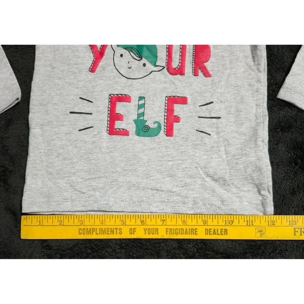 JUST ONE YOU by CARTER'S 'Express Your Elf' Christmas Long Sleeve Shirt Size 2T